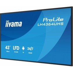 Monitor 43 cale LH4364UHS-B1AG 24/7,VA,ANDROID14,4K,500cd,40… | PartsPC.pl