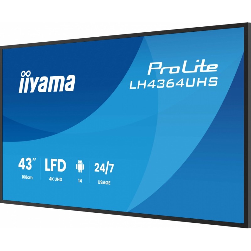 Monitor 43 cale LH4364UHS-B1AG 24/7,VA,ANDROID14,4K,500cd,40… | PartsPC.pl