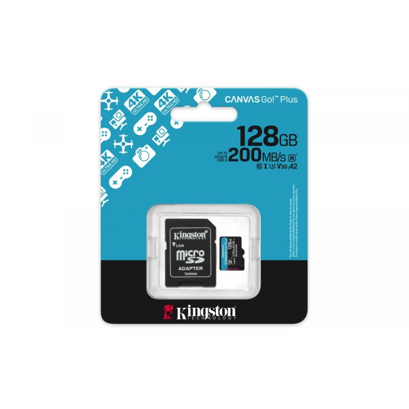 Karta microSD 128GB CanvasGo! Plus 200MB/s A2 U3 V30 + adapt… | PartsPC.pl