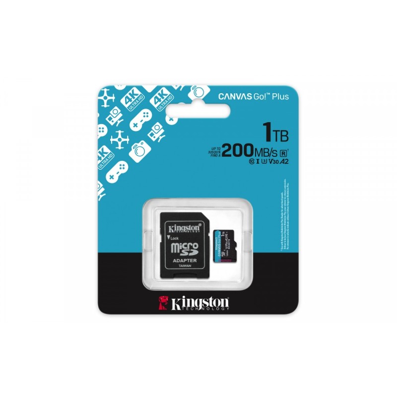 Karta microSD 1TB CanvasGo! Plus 200MB/s A2 U3 V30 + adapter | PartsPC.pl