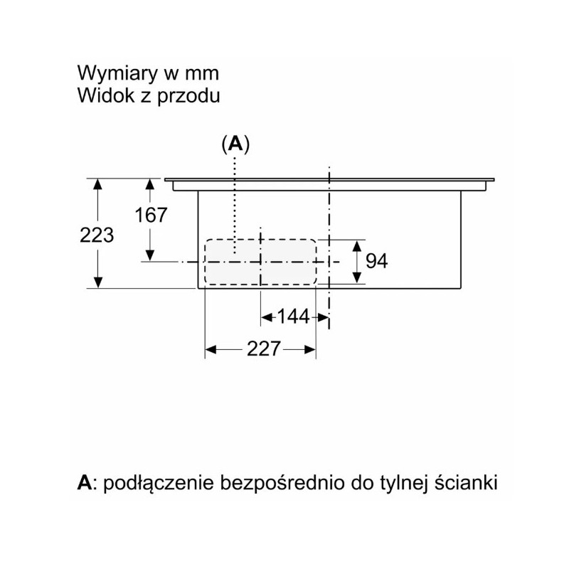 Płyta indukcyjna z wbudowanym wyciągiem PVS611B16E | PartsPC.pl