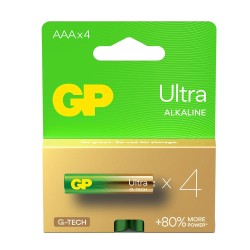 Baterie alkaliczne LR03/AAA GP ULTRA 4szt. (G-TECH) | PartsPC.pl