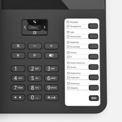 Telefon przewodowy Desk600 Czarny | PartsPC.pl