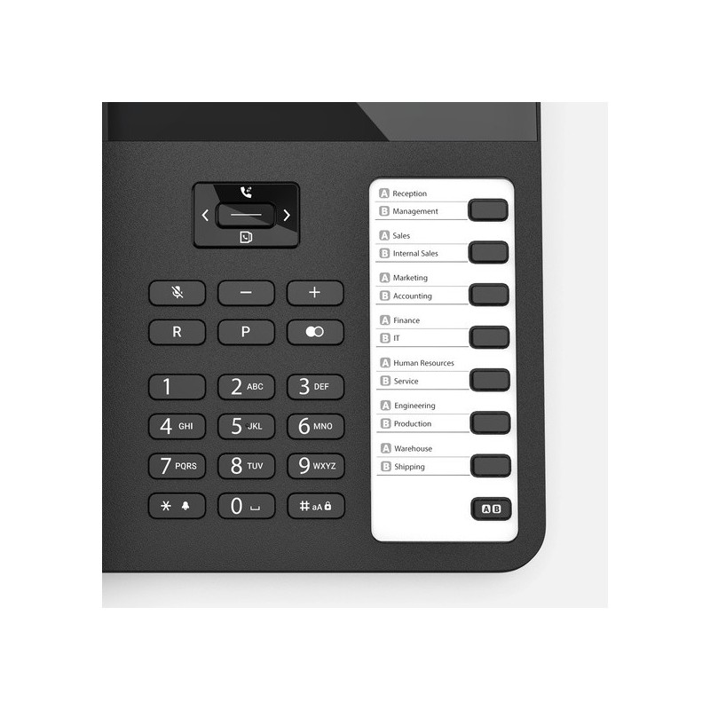 Telefon przewodowy Desk600 Czarny | PartsPC.pl