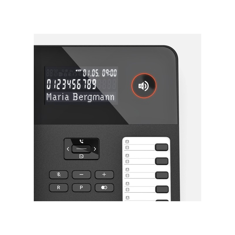 Telefon przewodowy Desk600 Czarny | PartsPC.pl