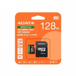 Karta microSD Speed Plus 128GB UHS1 U3 V30 A2 180/160 MB/s | PartsPC.pl