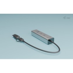 Uniwersalny metalowy ładujący HUB 2xUSB-C/2xUSB-A PD 85W | PartsPC.pl