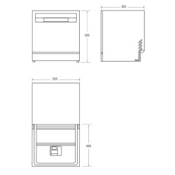Zmywarka kompaktowa CP 8F9FFW | PartsPC.pl
