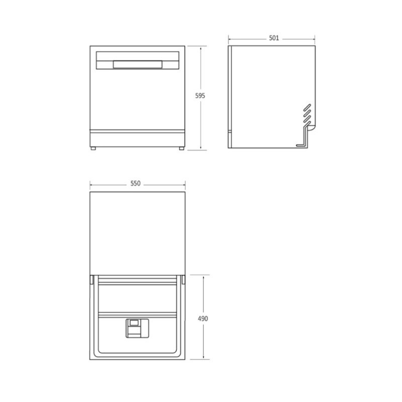 Zmywarka kompaktowa CP 8F9FFW | PartsPC.pl