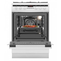 Kuchnia gazowo-elektryczna 617GEH3.33HZpTaDpA(W) PIZZA | PartsPC.pl