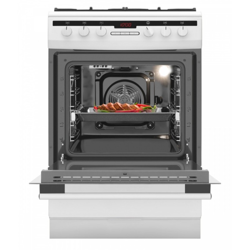 Kuchnia gazowo-elektryczna 617GEH3.33HZpTaDpA(W) PIZZA | PartsPC.pl