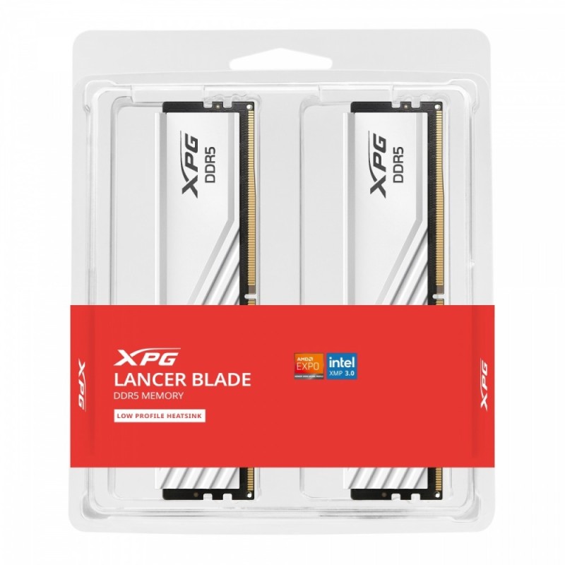 Pamięć XPG Lancer Blade DDR5 6000 32GB (2x16) CL36 biała | PartsPC.pl