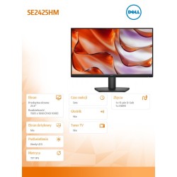 Monitor SE2425HM 23.8 cala LED IPS/1920x1080/HDMI/VGA/3Y | PartsPC.pl