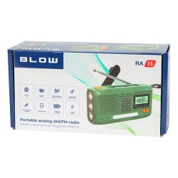 Radio przenośne RA13 AM/FM solarne | PartsPC.pl