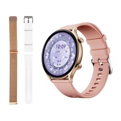 Smartwatch X19 Bluetooth różowy | PartsPC.pl