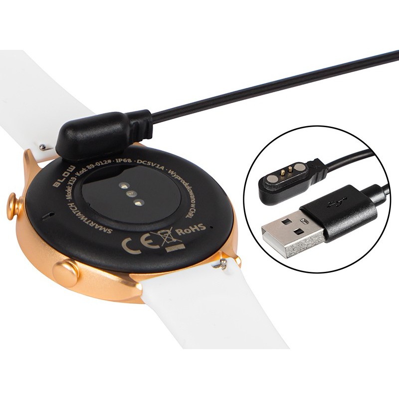 Smartwatch X19 Bluetooth różowy | PartsPC.pl