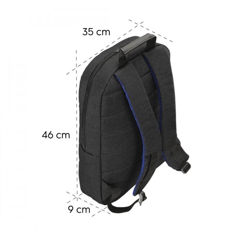 Plecak do laptopa genua 15,6' czarny | PartsPC.pl