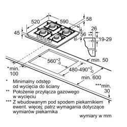 Płyta gazowa szklana PPP6A2I40 | PartsPC.pl