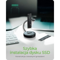 Stacja dokująca dla NVMe+SATA SSD IB-1610MCD-C31 | PartsPC.pl