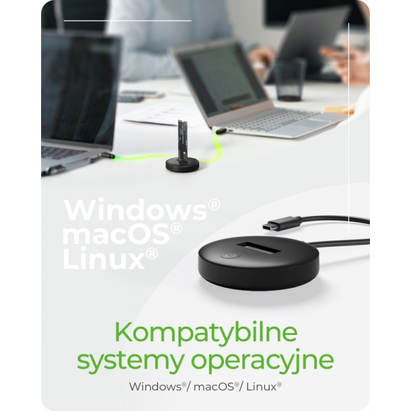 Stacja dokująca dla NVMe+SATA SSD IB-1610MCD-C31 | PartsPC.pl