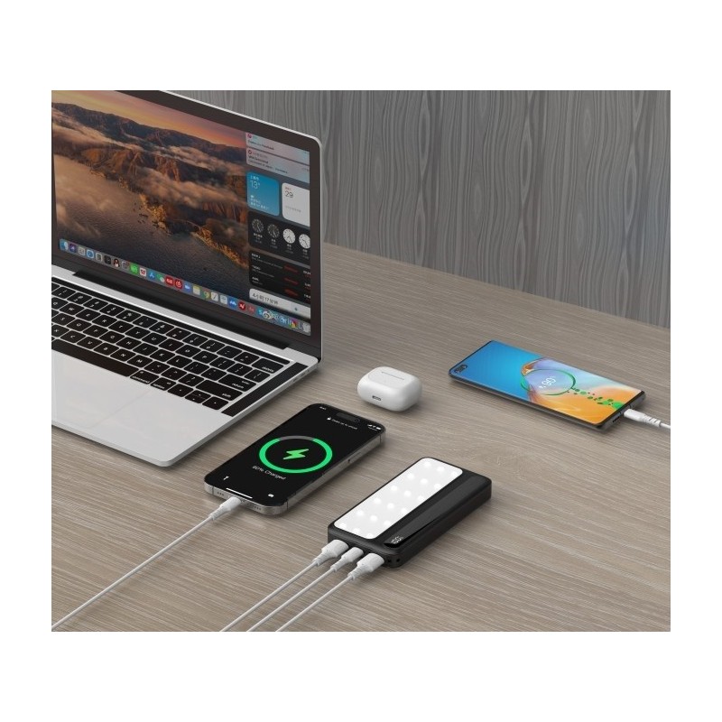 Powerbank P10 LCDPD 10 000mAh LAMP z funkcją mocnego źródła … | PartsPC.pl