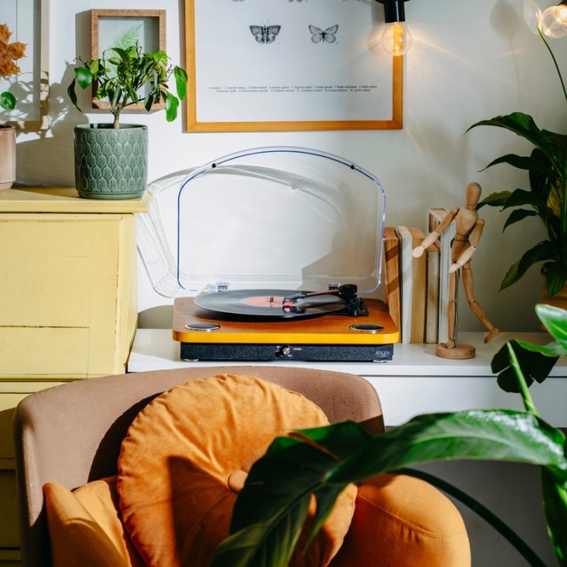 Gramofon AD1914 Wood USB Bluetooth | PartsPC.pl