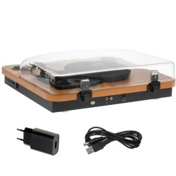 Gramofon AD1914 Wood USB Bluetooth | PartsPC.pl
