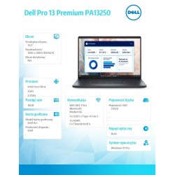 Laptop Dell Pro 13 Premium PA13250 W11P U7-266V/16GB/512GB S… | PartsPC.pl