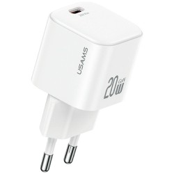 Ładowarka sieciowa 20W 1xUSB-C + kabel USB-C Biała | PartsPC.pl