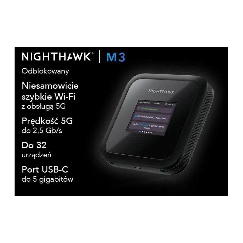 Router  NIGHTHAWK M3 5G HOTSPOT MH3150-100EUS | PartsPC.pl