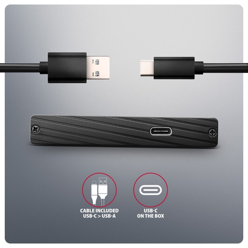 EE25-XA6C Obudowa zewnętrzna aluminiowa, USB-C 3.2 Gen 1 SAT… | PartsPC.pl