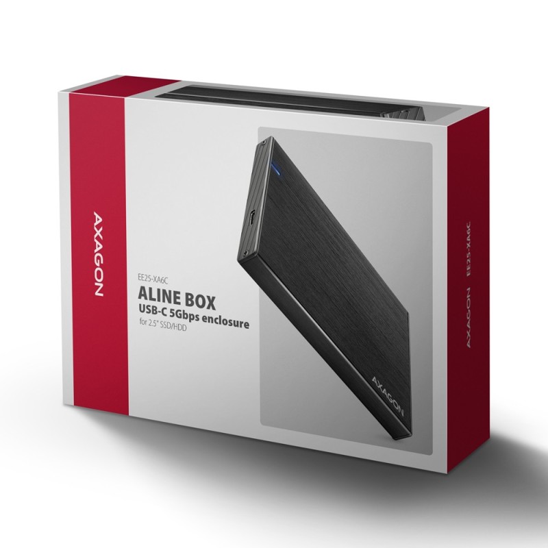 EE25-XA6C Obudowa zewnętrzna aluminiowa, USB-C 3.2 Gen 1 SAT… | PartsPC.pl