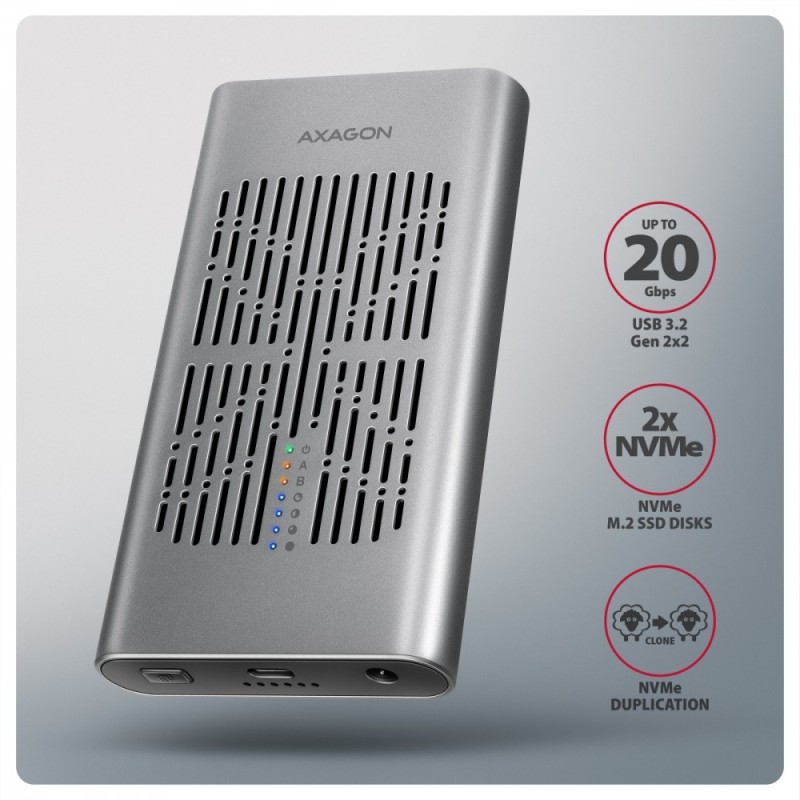 EEM2-20GD Obudowa zewnętrzna aluminiowa USB-C 3.2 Gen2x2, Du… | PartsPC.pl