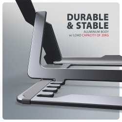 STND-LAG Podstawa do laptopów aluminiowa 10-17,3 cala 8 regu… | PartsPC.pl