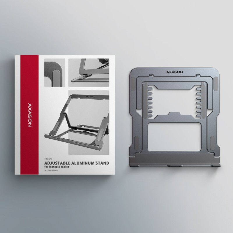 STND-LAG Podstawa do laptopów aluminiowa 10-17,3 cala 8 regu… | PartsPC.pl