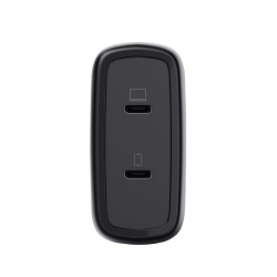 Ładowarka MAXO GaN 65W 2xUSB-C czarna | PartsPC.pl