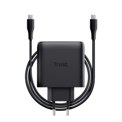 Ładowarka MAXO GaN 65W 2xUSB-C czarna | PartsPC.pl