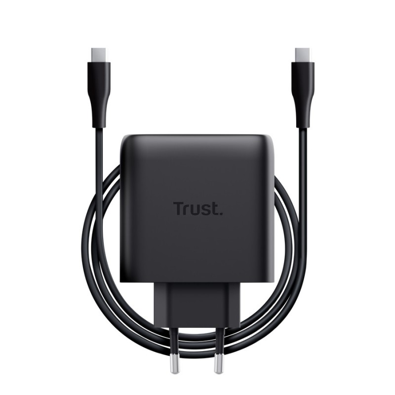 Ładowarka MAXO GaN 65W 2xUSB-C czarna | PartsPC.pl