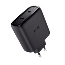 Ładowarka MAXO GaN 65W 2xUSB-C czarna | PartsPC.pl