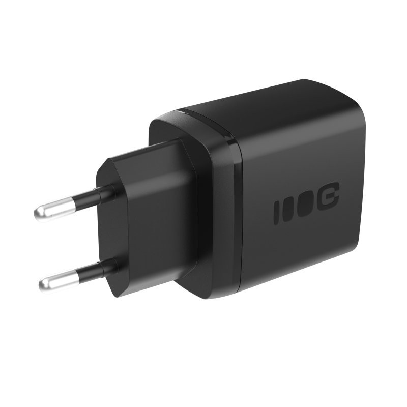 Ładowarka sieciowa 30W 1xUSB-C 1xUSB-A czarna | PartsPC.pl