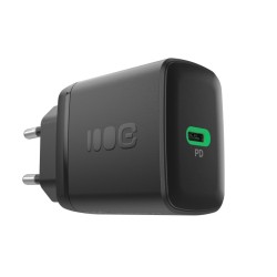 Ładowarka sieciowa USB 30W 1x USB-C CZARNA | PartsPC.pl