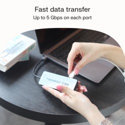 HUB USB-C Basic USB-C do 4x USB-A 3.0 | PartsPC.pl