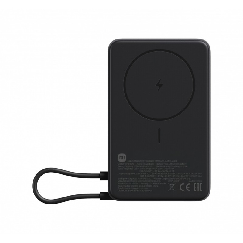 PowerBank Magnetic 10000 z podstawką szary | PartsPC.pl