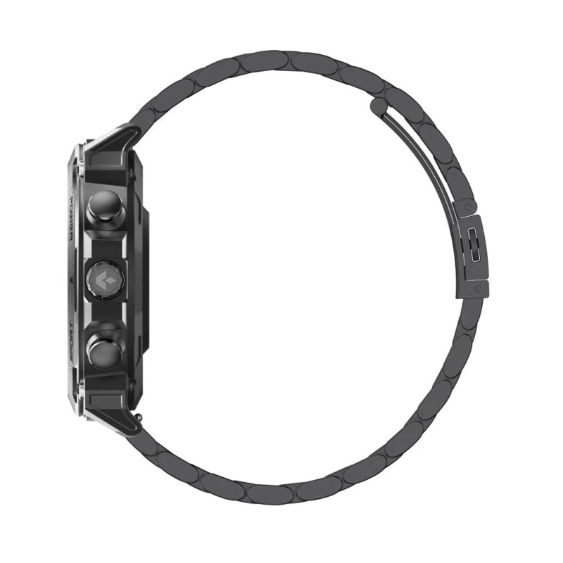 Smartwatch Garett Atom czarny stalowy | PartsPC.pl