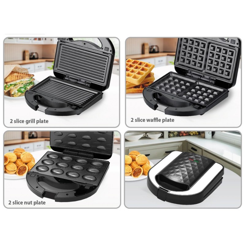 Opiekacz do kanapek / sandwich 3w1  MR-709 | PartsPC.pl