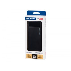 PowerBank PB20E QC+PD 20W 20000mAh+lightning Czarny | PartsPC.pl
