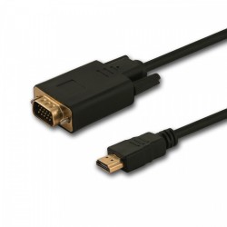 Kabel adapter Savio CL-197 HDMI (M) - VGA (M) 1,8m | PartsPC.pl