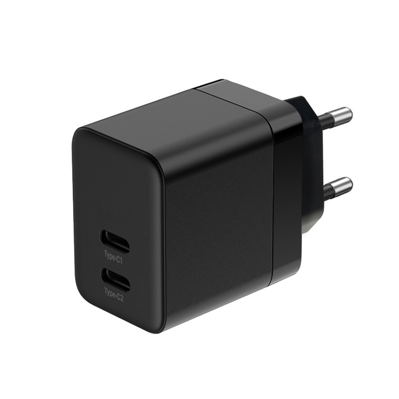 Ultra Compact GaN Ładowarka sieciowa 2x USB-C 35W PD 3.0 z P… | PartsPC.pl