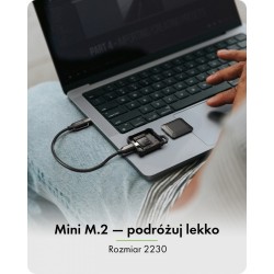Obudowa mini IB-1601MP-CU31 Mini M.2 NVMe obudowa dla M.2 22… | PartsPC.pl