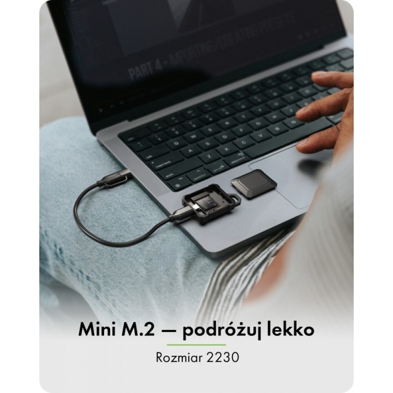 Obudowa mini IB-1601MP-CU31 Mini M.2 NVMe obudowa dla M.2 22… | PartsPC.pl